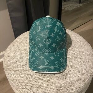 Louis Vuitton Green Monogram Baseball Cap
